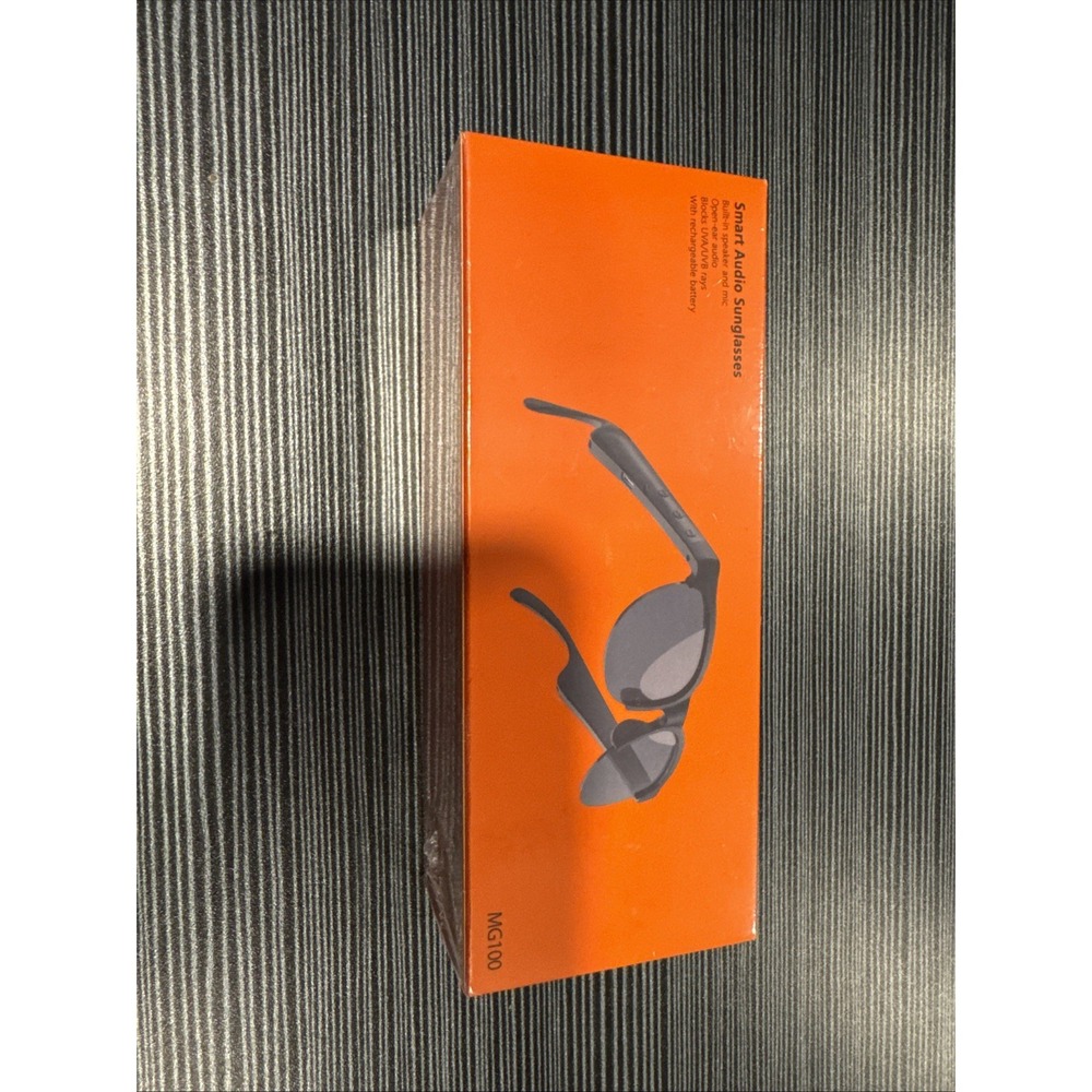 MG100 Smart Audio Sunglasses Black Bluetooth Wireless Open Ear MG100